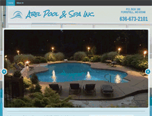 Tablet Screenshot of abelpoolandspa.com